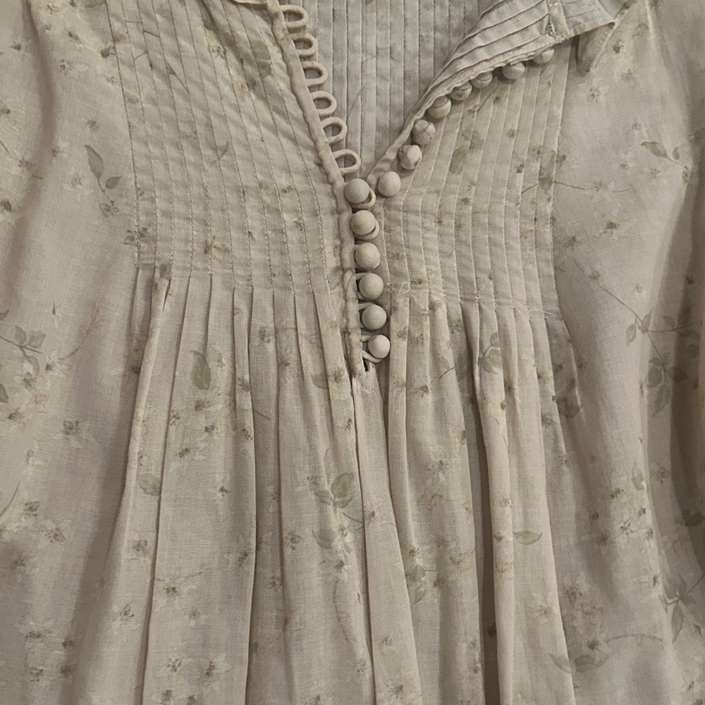 Rebecca Taylor Adela Viole Blush Floral Blouse - Picture 7 of 9